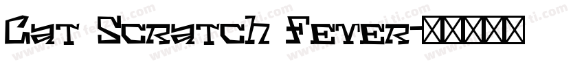 Cat Scratch Fever字体转换